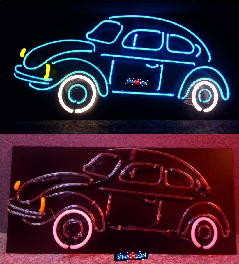 tosbağa arabası neon sign